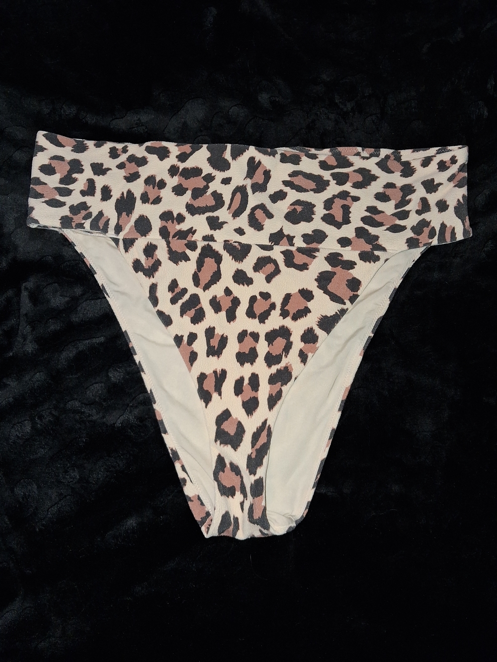 aerie Leopard-Print High Cut Bikini Bottom